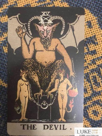 塔罗牌教程:恶魔正位|恶魔逆位牌面牌义专业解读-塔罗牌占卜师Luke✦₊