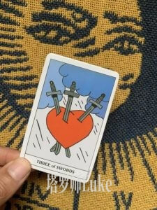 宝剑三(THREE OF SWORDS）逆位-正位牌义解析教学