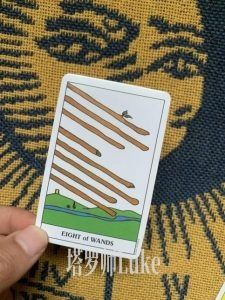 权杖八(EIGHT OF WANDS）逆位-正位牌义解析教学
